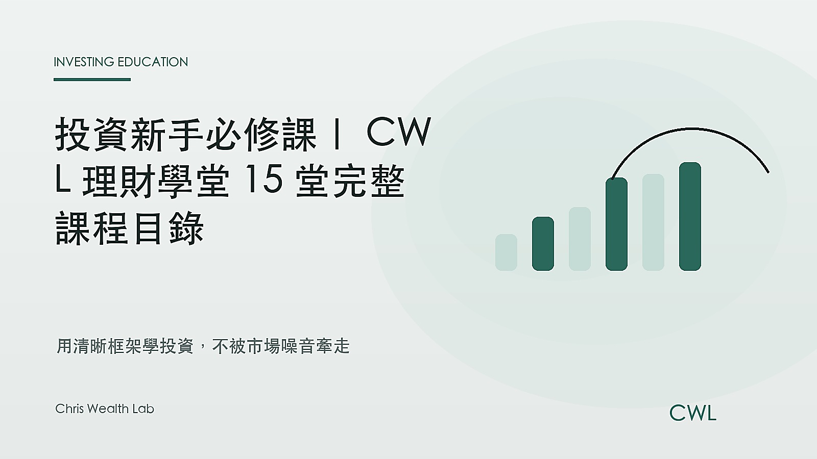 投資新手必修課｜CWL 理財學堂 15 堂完整課程目錄 - Chris Wealth Lab 封面圖