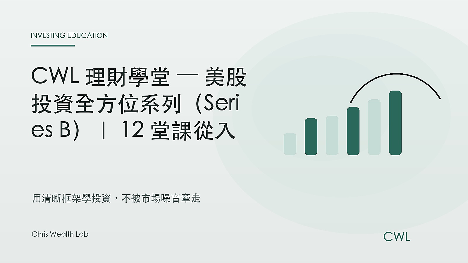 CWL 理財學堂 — 美股投資全方位系列（Series B）｜12 堂課從入門到進階 - Chris Wealth Lab 封面圖