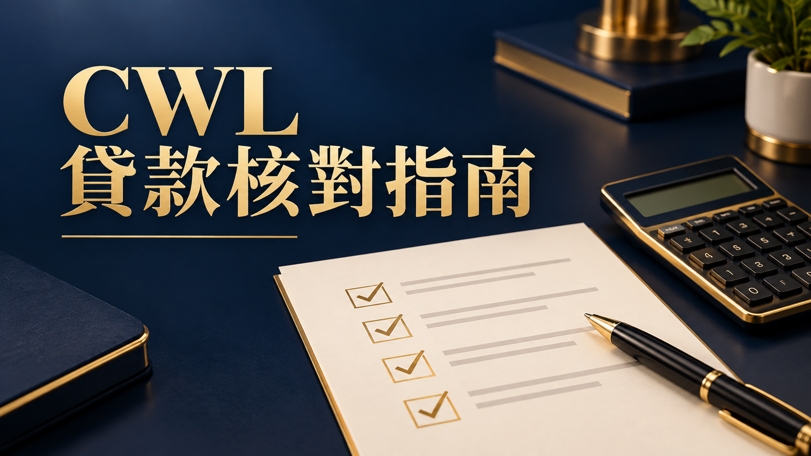 CWL 貸款核對指南：貸款條款核對清單與計算器
